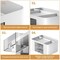 Pen Organizer with 2 Drawer, Multi-Functional Pencil Holder for Desk, Desk Organizers and Accessories with 5 Compartments + Drawer for Office Art Supplies (White)